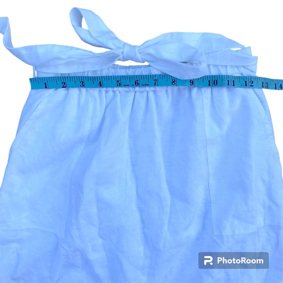 J. Crew Linen Bow Skirt White Size XXS NWT - Picture 9 of 14